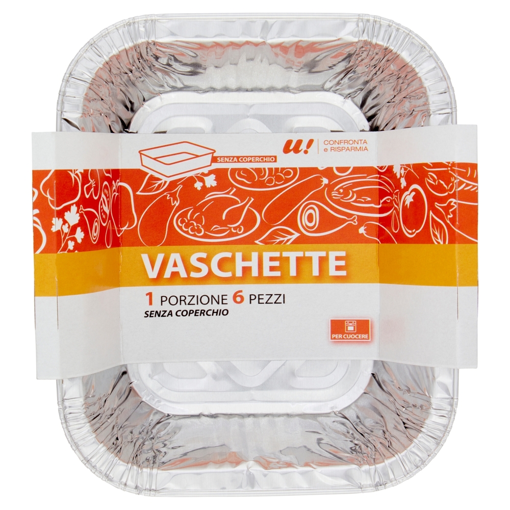 6 Vaschette Mono Porzione U! Confronta e Risparmia